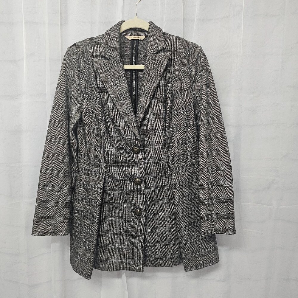 Soft Surroundings Jessamyn Blazer Soft Surroundings Plaid Houndstooth XS